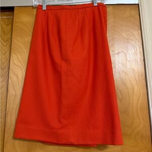 Vintage orange wool skirt